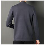 Men cardigan Genuine Chiamagna Autumn new men's cardigan simple business casual knit sweater jacket