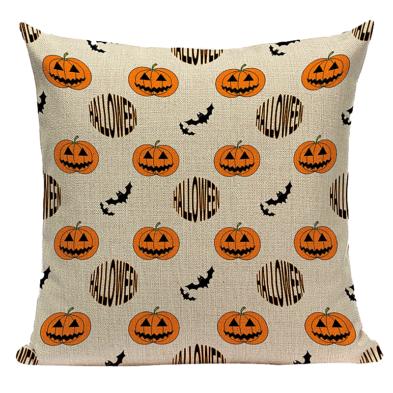 Happy Halloween Throw Pillow Cover