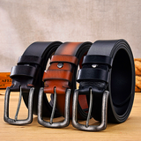 Men belt retro men's leather belt top layer cowhide