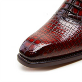 Men shoes crocodile Leather shoes business Men formal shoes male dress shoe fashion  Leather sole