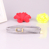 Women belt woven belt pin buckle wild thin belt ladies rope belt decoration