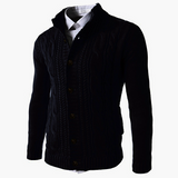 men Fall/Winter  Casual Single-Breasted Stand-up Collar Cardigan Sweater Men Loose Plus Size Jacket Men Knitwear