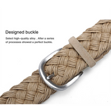 Men belt suede woven belt neutral wax cord cotton rope woven belt