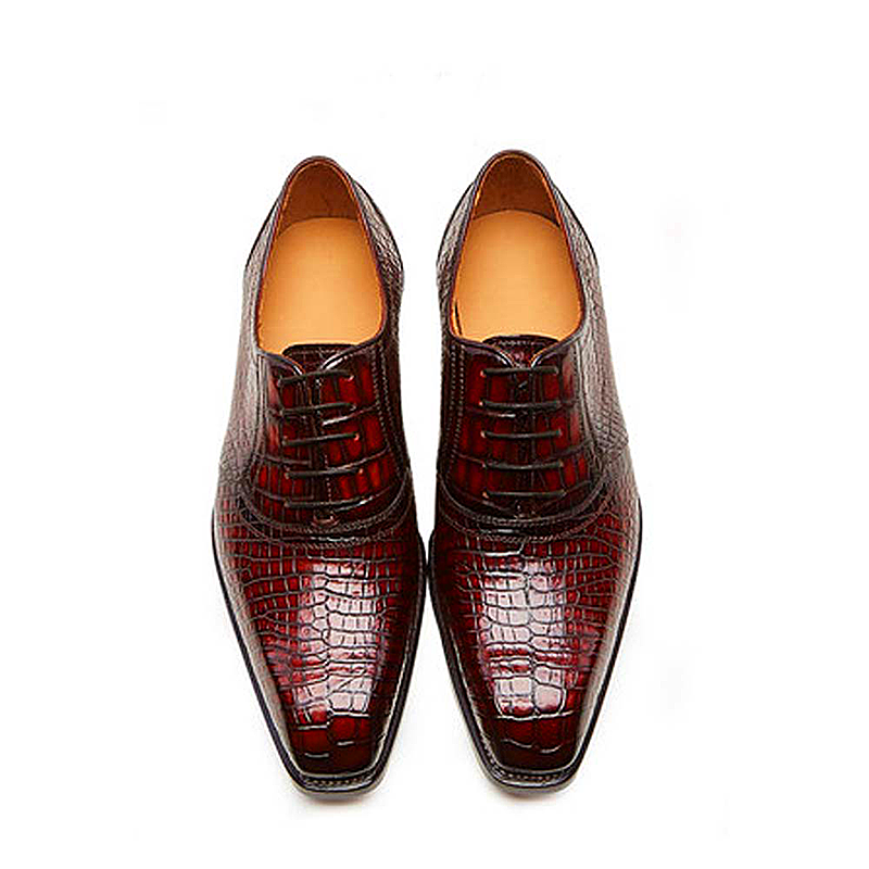 Men shoes crocodile Leather shoes business Men formal shoes male dress shoe fashion  Leather sole