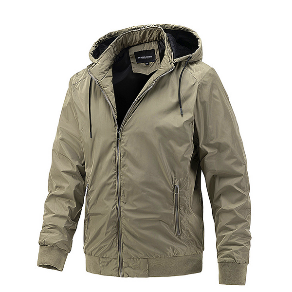 Men jacket Detachable Hooded Jacket Casual Sports Thin Cotton Jacket Business Trend Men's